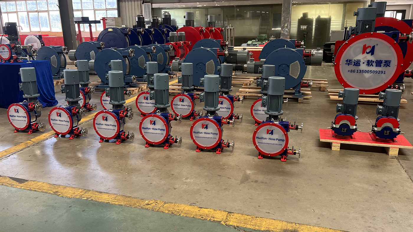 合肥华运机械软管泵启程发往欧洲，助力污水处理升级​